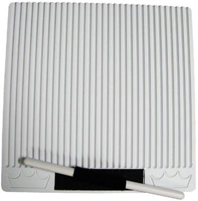 HK-8550-00-U 9.25 x 9.25 in. Texture Target Flat Guiro with Plastic Beater
