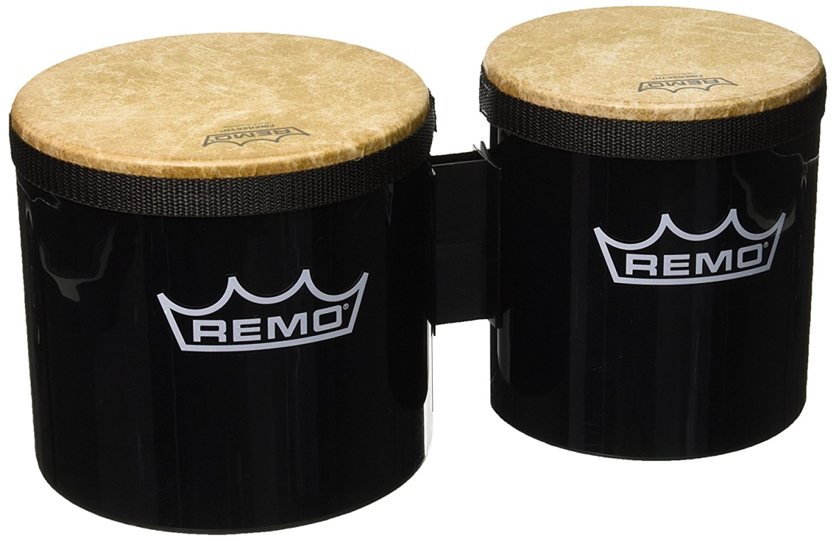 BG5300-70-U 6 x 7 in. Black Bongo Drum Set