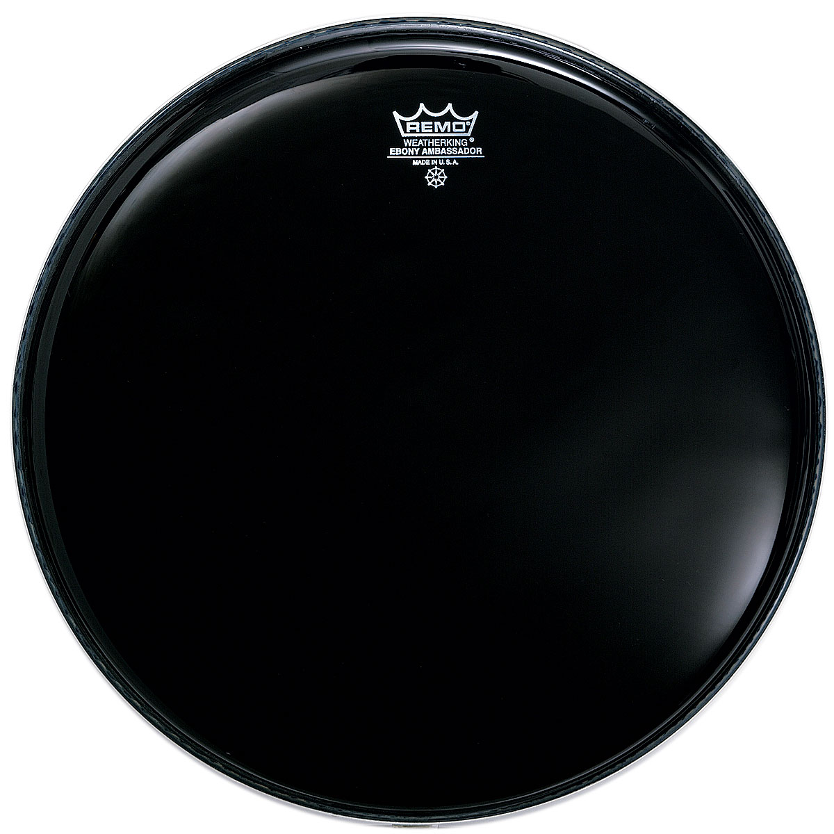 ES0018-00-U 18 in. Ebony Medium Weight Black Batter Drumhead