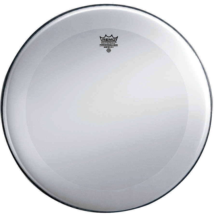 P31222-C1-U 22 in. Smooth White Powerstroke 3 Bass Drum Batter Head