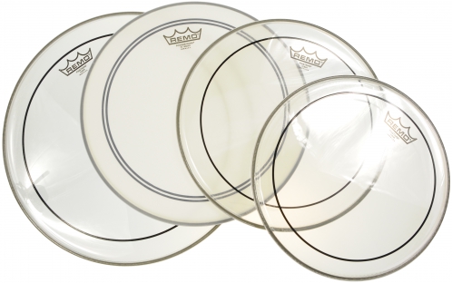 PP0312-PS-U 12 in. Pinstripe Powerstroke 3 Drumhead Prepack Set
