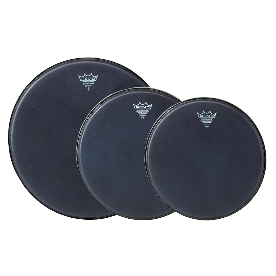 PP1170BE-U Black Suede Emperor Drumhead - 12, 13, 16 in.