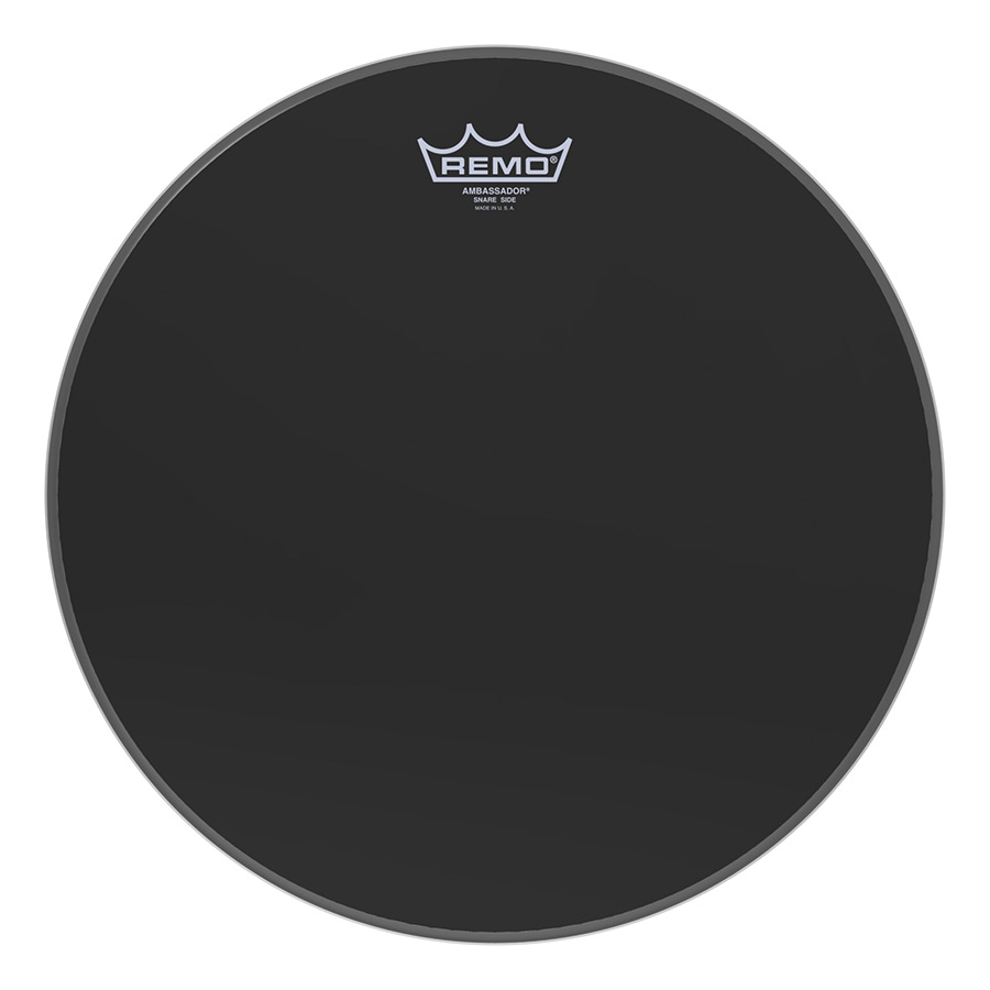 SA0414TD-U 14 in. Ebony Marching Snare Side Resonant Drumhead