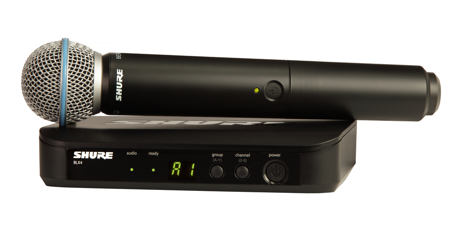 BLX24-B58-H10-U Single-Channel Wireless Mic System with Beta 58A Handheld