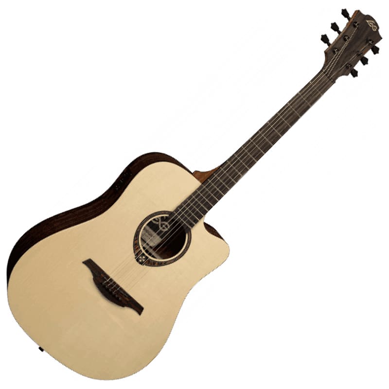 Tramontane Dread Cut Acoustic Electric Guitar - LAG Guitars T270DCE-U