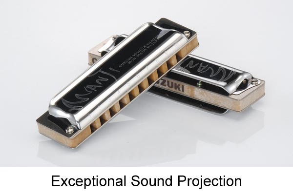 M-20HM-A-U Manji 10-Hole Diatonic Harmonica, Minor Tuning - A
