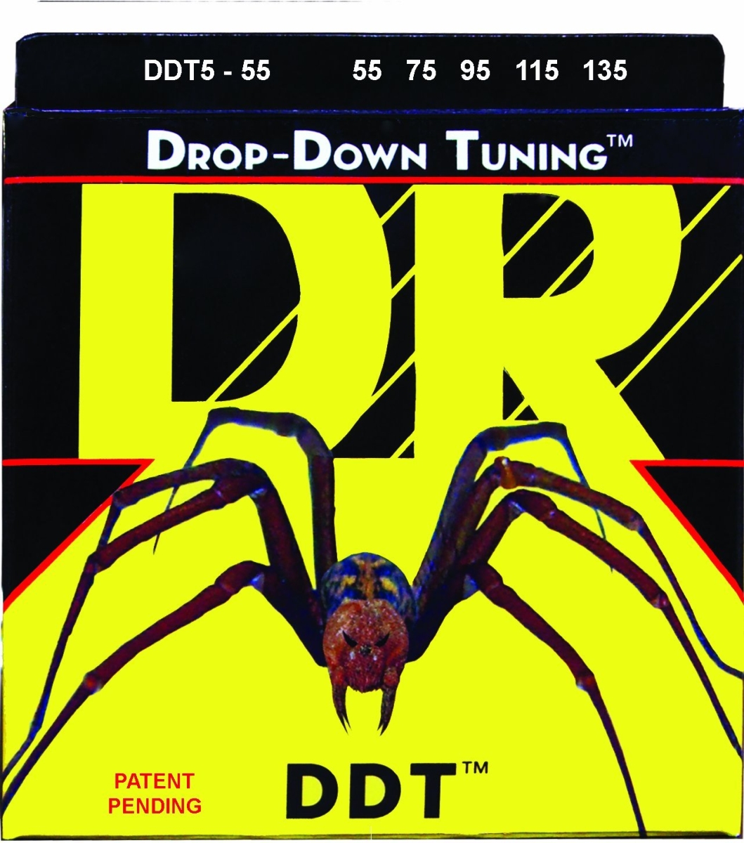 Picture of DR Handmade Strings DDT5-55-U 5-String Drop Down Tuning Bass Strings - Heavy - Size 55 by 135