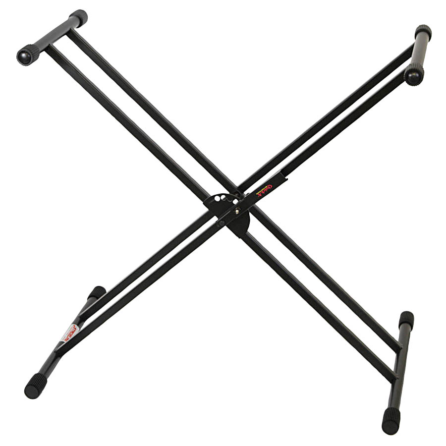 Stageline Double-Braced X-Style Keyboard Stand - Black