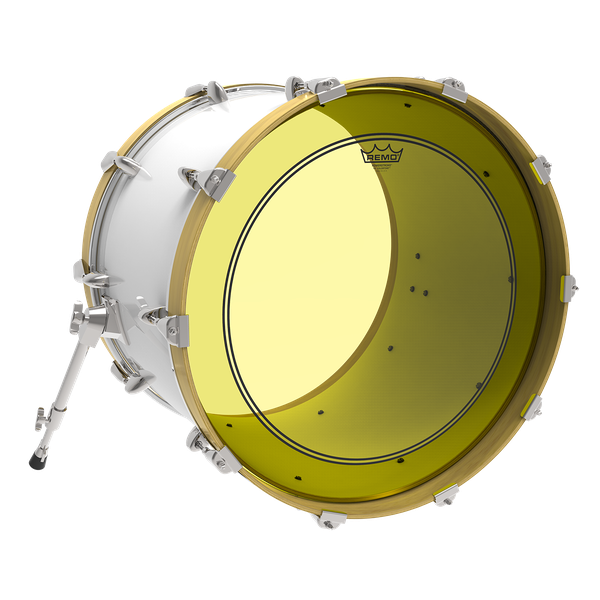 Powerstroke P3 Colortone Bass Drum Batter Head, Yellow - 24 in.