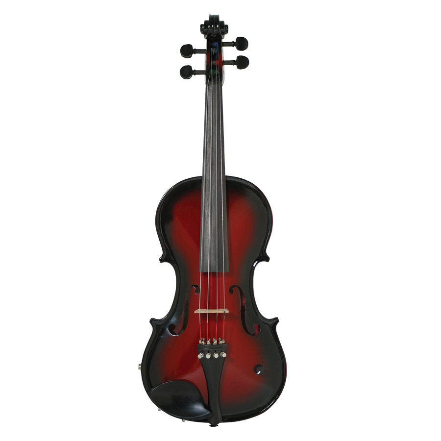 Picture of Barcus Berry BAR-AEVR-U Acoustic-Electric Violin&#44; Red & Berry Burs