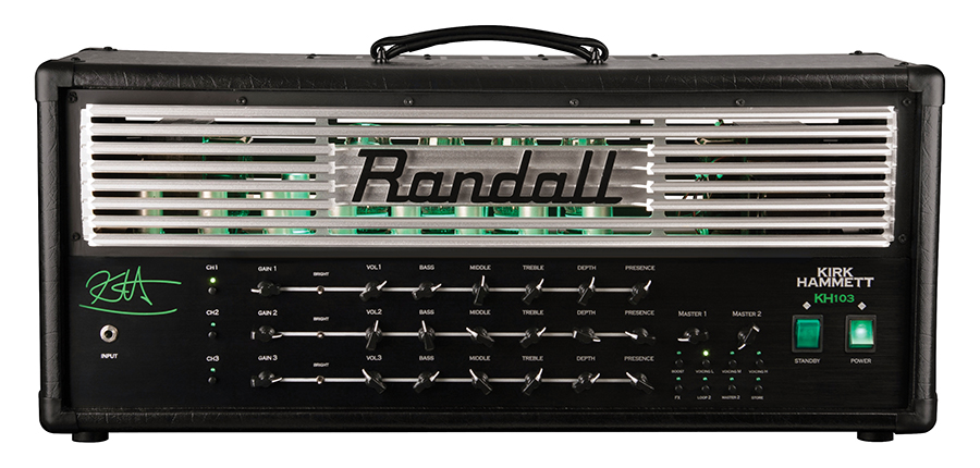 Picture of Randall KH103-U 3 Channel Midi Mode 100W Kirk Hammett Signature Tube Guitar Amplifier Head