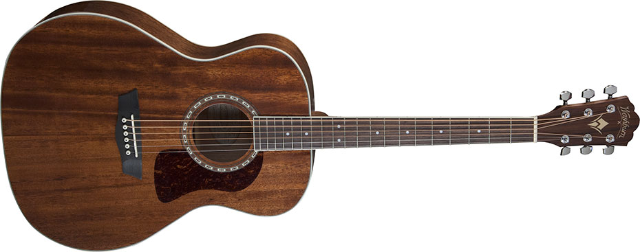 Picture of Washburn HG12S-O-U Natural Mahogany Top Acoustic Guitar