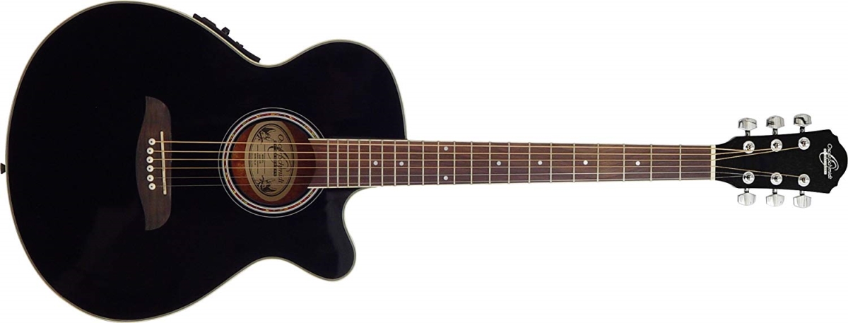 Dreadnought  Electric Guitar, Black -  Acoustic, AC2432589