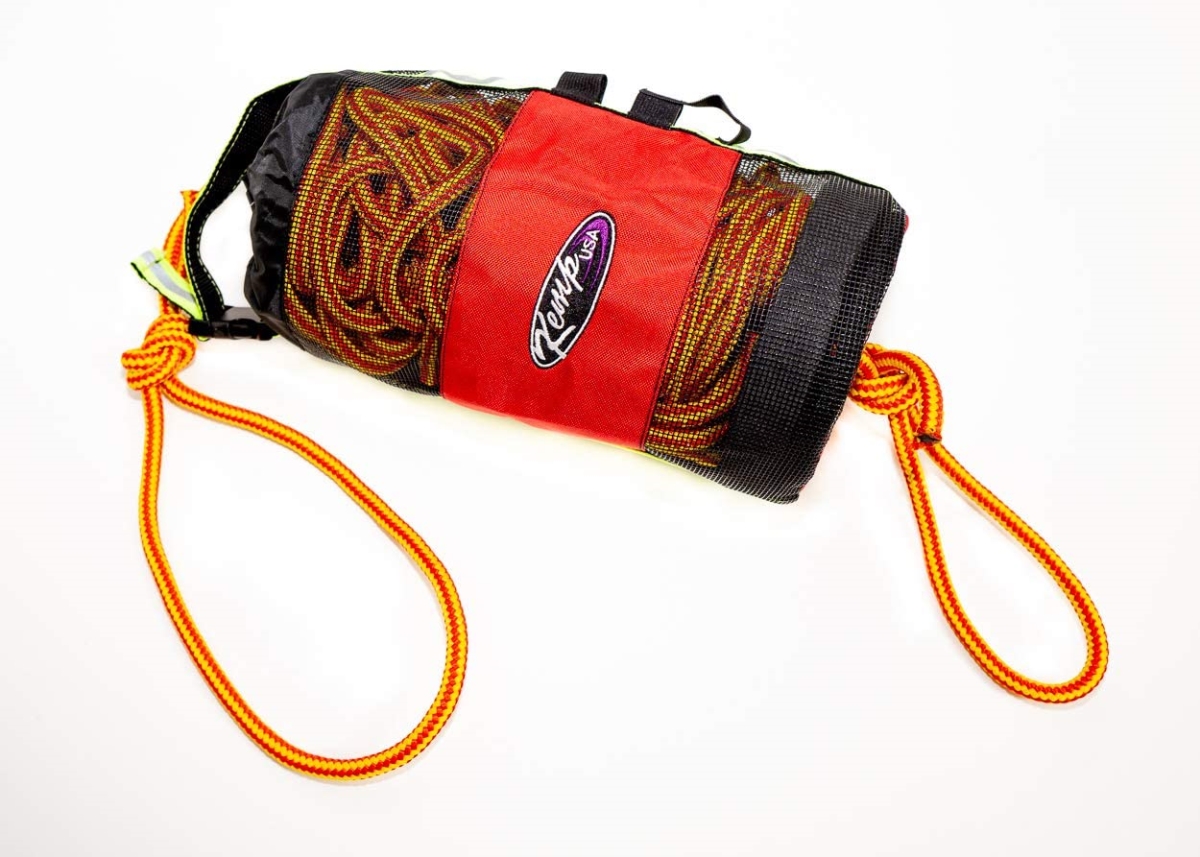 Picture of Kemp USA 10-228-100 100 ft. Throw Bag with 0.375 in. Rope & Kemp Bengal Safety Whistle&#44; Yellow