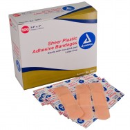 Picture of Kemp USA 11-020 2 in. x 4.5 in. Plastic Adhesive Bandages&#44; Extra Large - 50 Piece