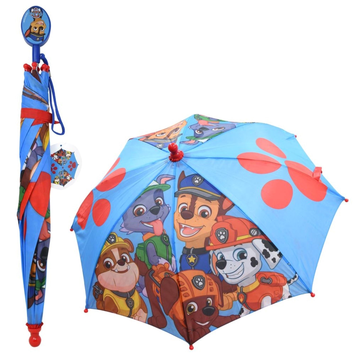 Picture of Berkshire Fashions 30386700 Paw Patrol Umbrella with Clamshell Handle&#44; Paw Print