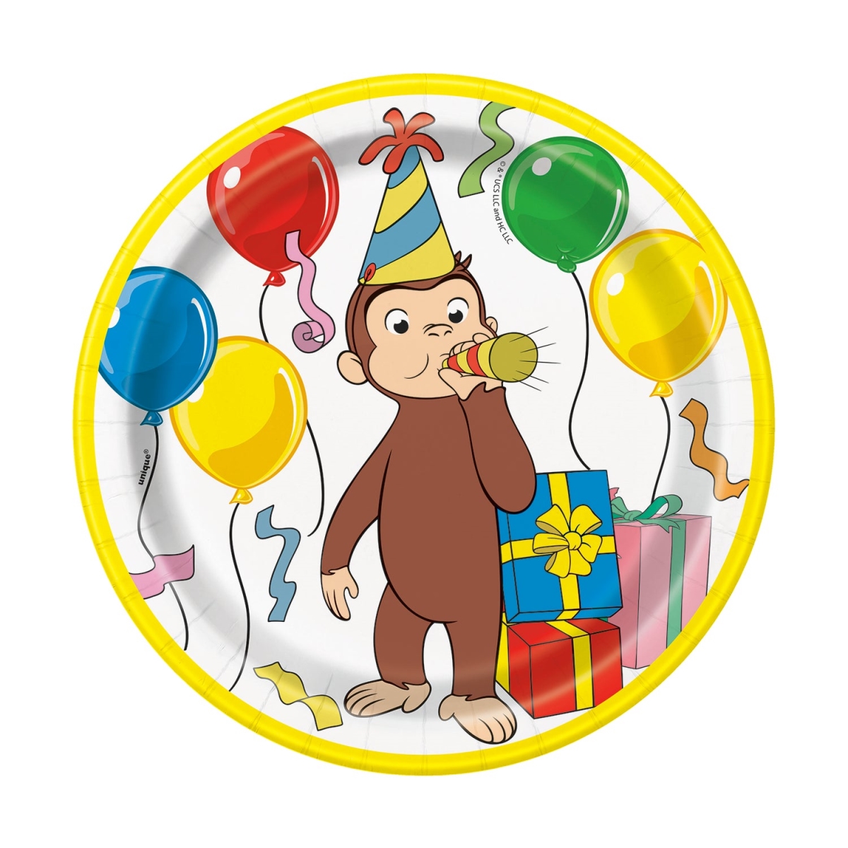 Picture of Curious George 30396410 7 in. Dessert Plates - Pack of 8