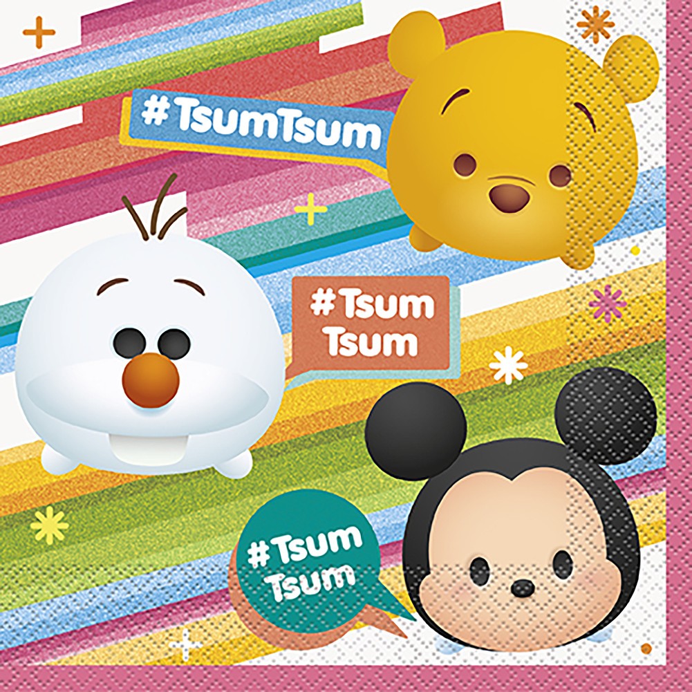 30356965 Disney Tsum Tsum Luncheon Napkins - Pack of 16 -  Mickey Mouse