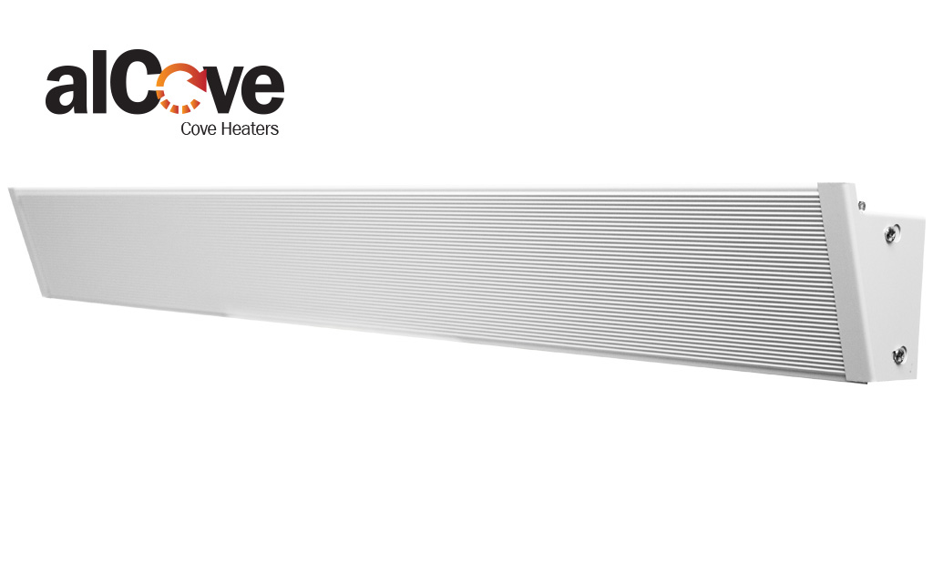 34 in. 208V KCV Cove Heater - 420W, White