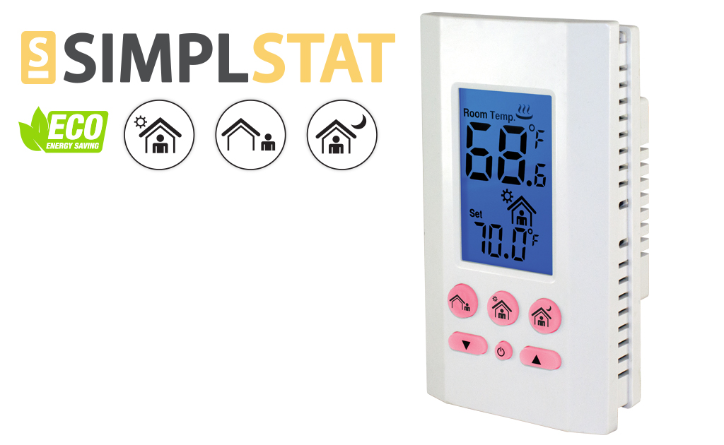 16A 240V Double Pole Simplstat Electronic Thermostat