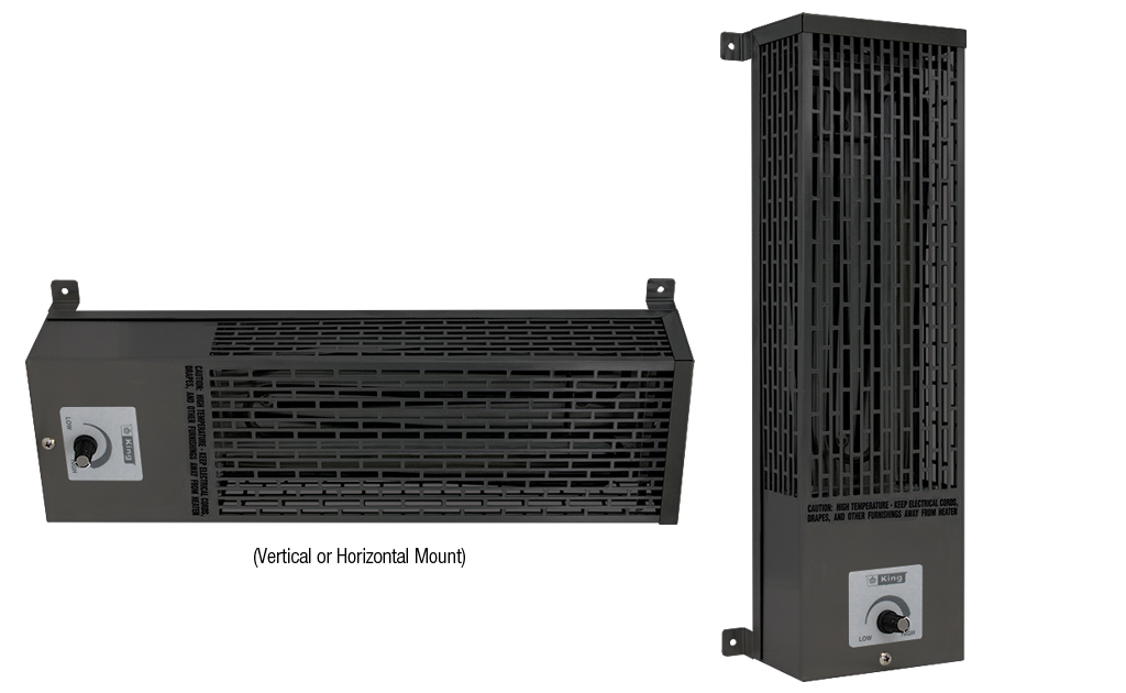 120-240V 500-125W Pumphouse Heater, Gray