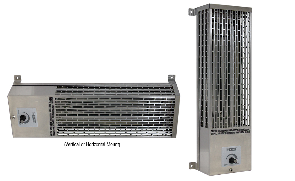 120V 1000W Pumphouse Heater, Stainless Steel