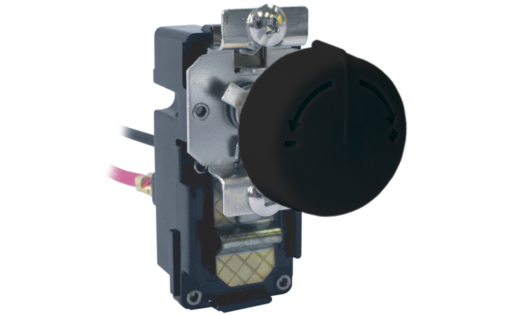 Single Pole Wall Heater Thermostat Kit, Black