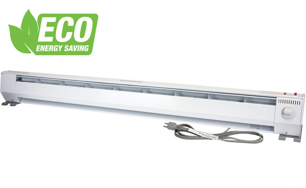 5 ft. 120V 750-1500W 2 Stage Eco Baseboard, White