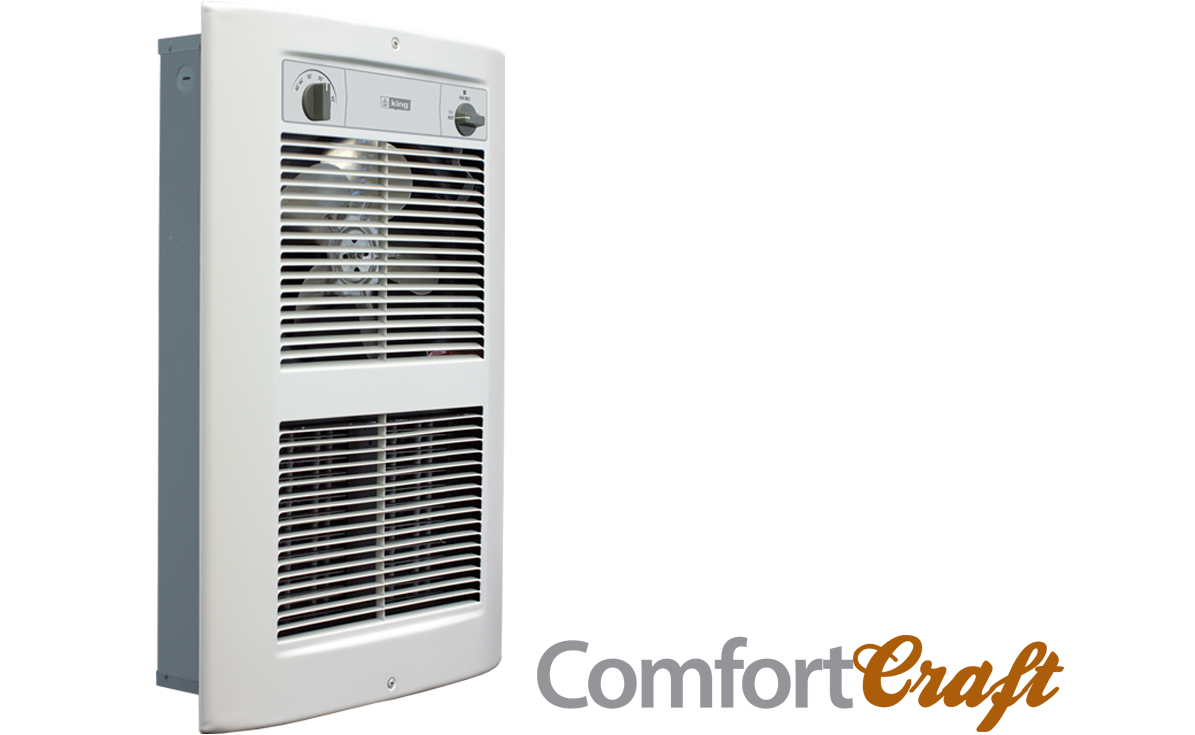120V 2750W Large Wall Heater with Thermostat, White Dove
