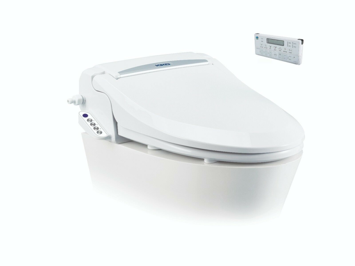Picture of Kingmore Q-7700 KIKO 55 Functions Premium Electric Elongated Toilet Bidet Seat with Wireless Remote