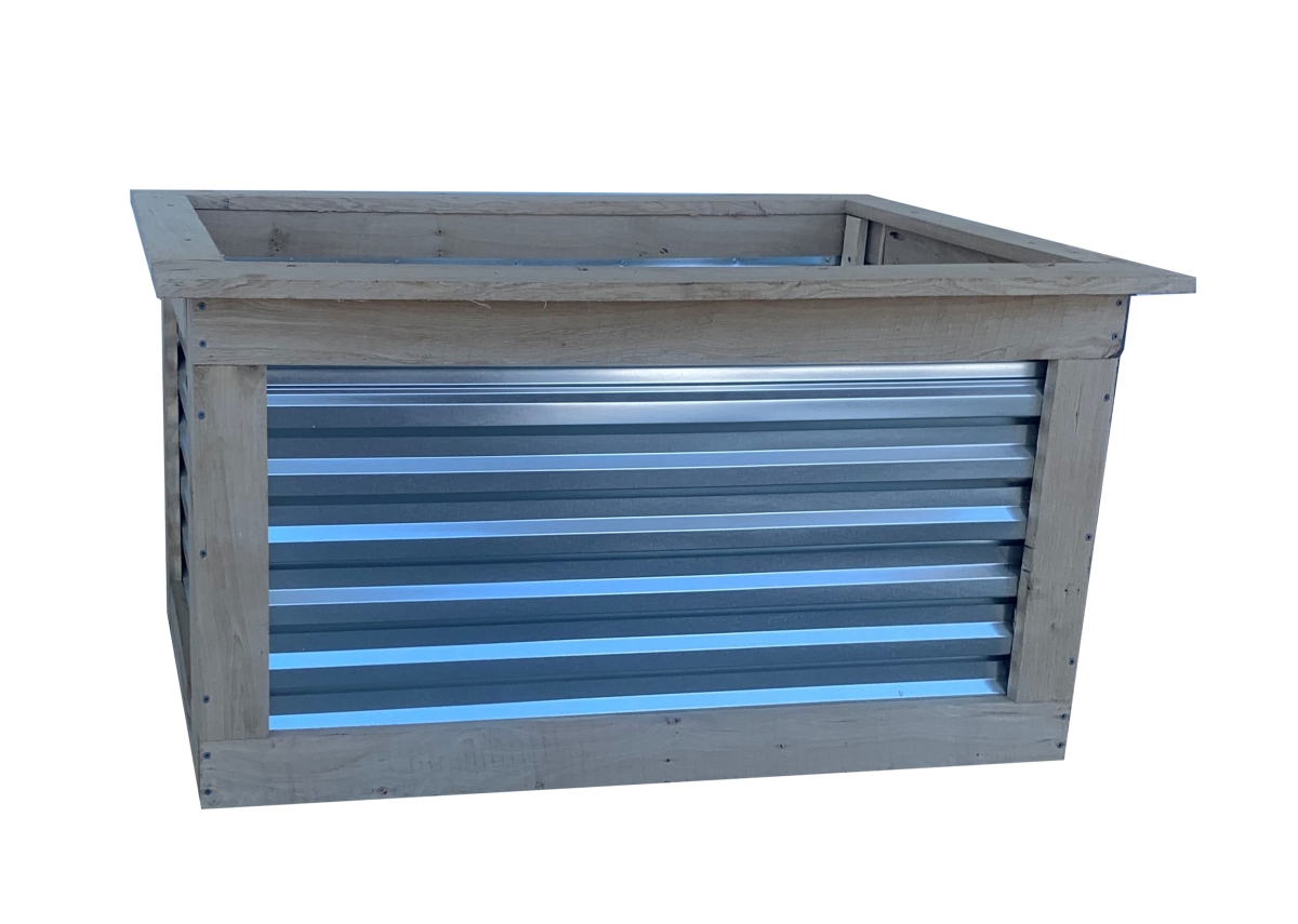 Amish Made Raised Garden Bed, Oak