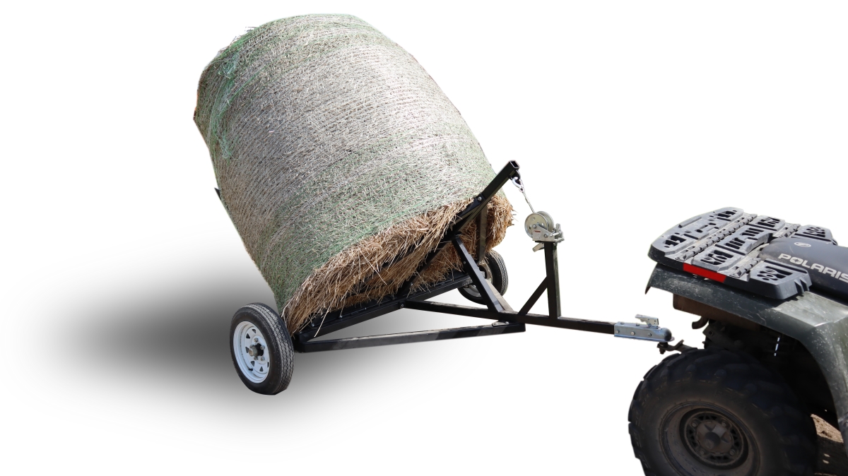 ATV Adjustable Bale Mover, Black