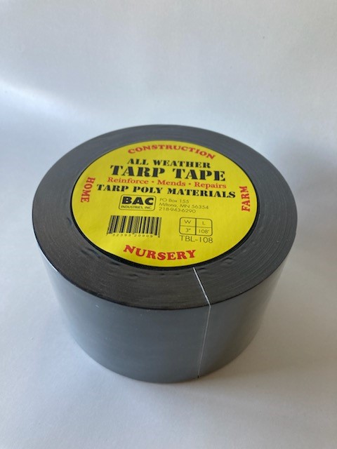 TBL-108 3 in. x 108 ft. Tarp Tape - Black