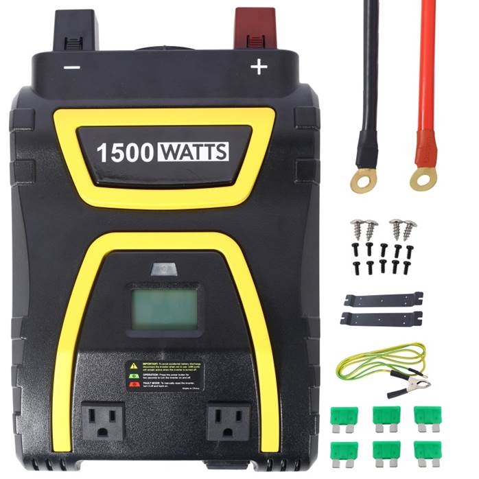 BAC-W465P193473 1500 Watts Power Inverter Modified Sine Wave Portable AC Power