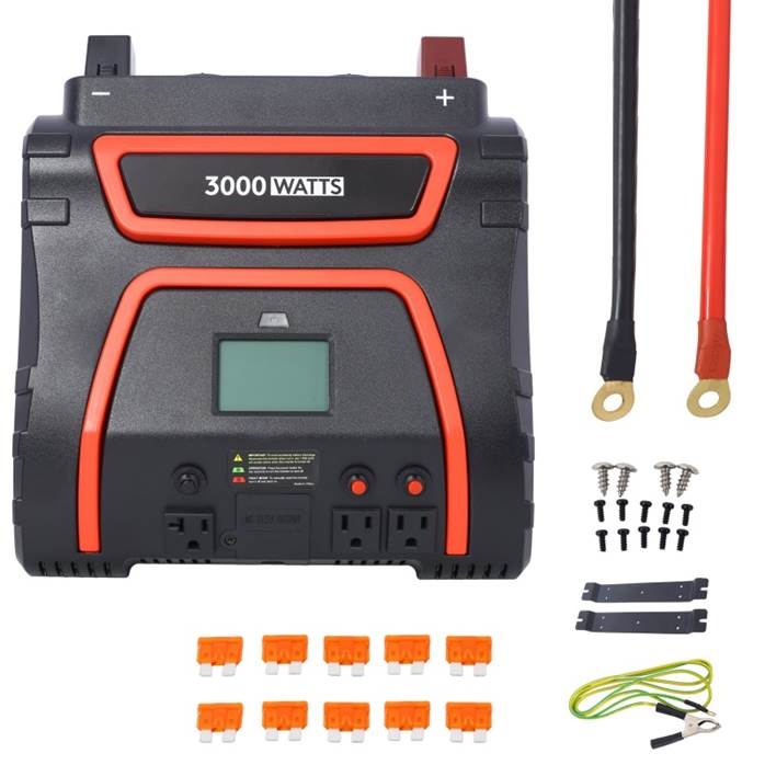 BAC-W465P193477 3000 Watts Power Inverter Modified Sine Wave Portable AC Power
