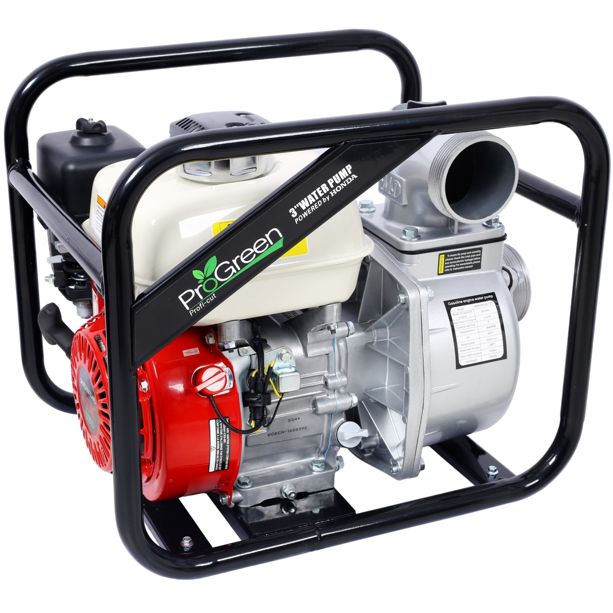 BAC-W465P245730 3 in. 264 Gpm, 163cc with Accessories & Handle Wheel Kit Water Pump