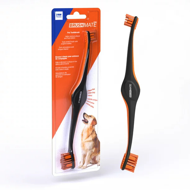 Picture of Paw Ready 1007PO Brush Mate Premium Toothbrush, Orange