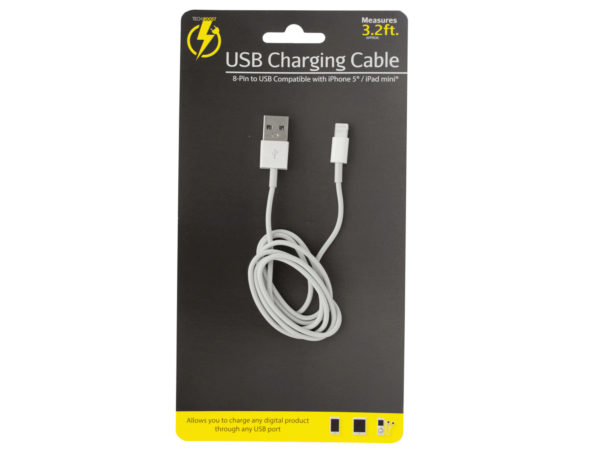 Picture of Kole Imports HX190-12 3.2 iPhone USB Charge & Sync Cable - Pack of 12