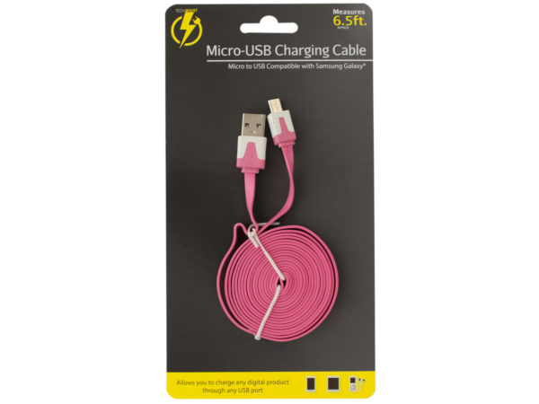 Picture of Kole Imports HX193-36 6.5 Samsung Galaxy USB Charge & Sync Cable - Pack of 36