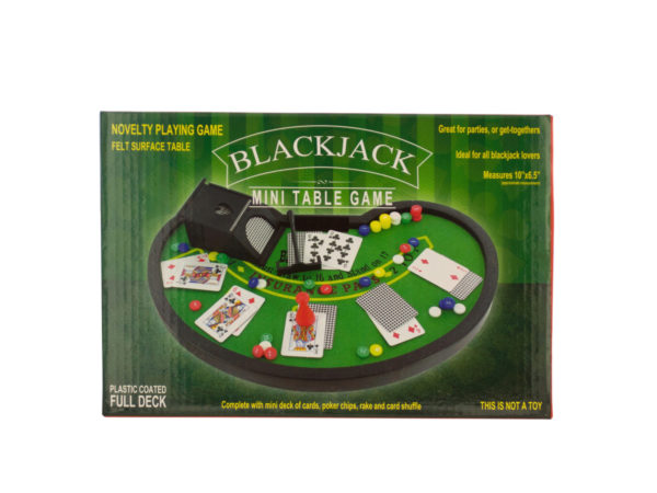 Picture of Kole Imports OS884-12 Blackjack Mini Table Game - Pack of 12