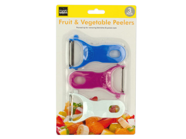 Picture of Kole Imports HH354-16 Fruit & Vegetable Peelers Set - Pack of 16