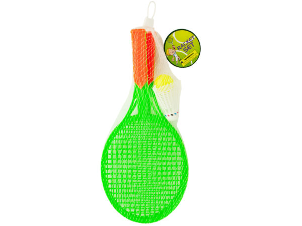Picture of Kole Imports KK767-18 13.5 x 6 in. Kids Racket Set with Ball & Birdie - Pack of 18