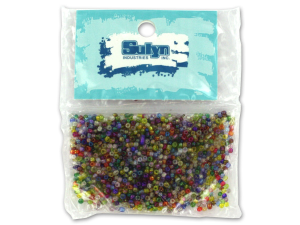 Picture of Kole Imports CC683-100 Multi-Color Seed Beads&#44; Pack of 100