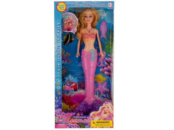 Picture of Kole Imports KL248-8 Mermaid Princess Doll - Pack of 8