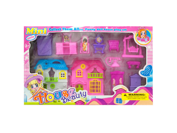 Picture of Kole Imports GH390-4 Mini Dream House Play Set, Pack of 4