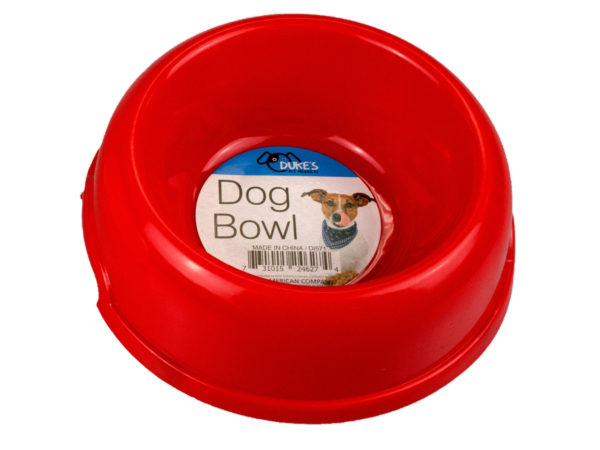 Picture of Kole Imports DI571-12 6 in. dia. & 8 oz Plastic Pet Bowl&#44; 12 Piece -Pack of 12