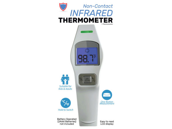Picture of Kole Imports HR453-4 No Touch Infrared Forehead Thermometer - Case of 4