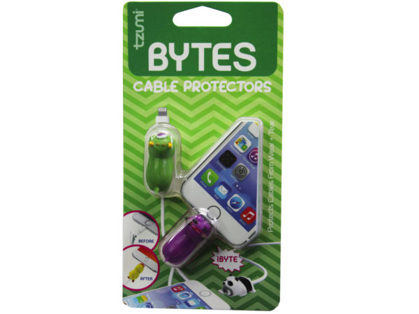 Picture of Kole Imports EC321-96 Tzumi Cord Bytes Monsters Cord Protectors - Pack of 2 - Case of 96