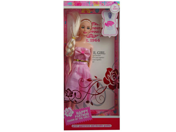 Picture of Kole Imports GE566-16 11 in. Long Braided Hair Fashion Doll - Pack of 16