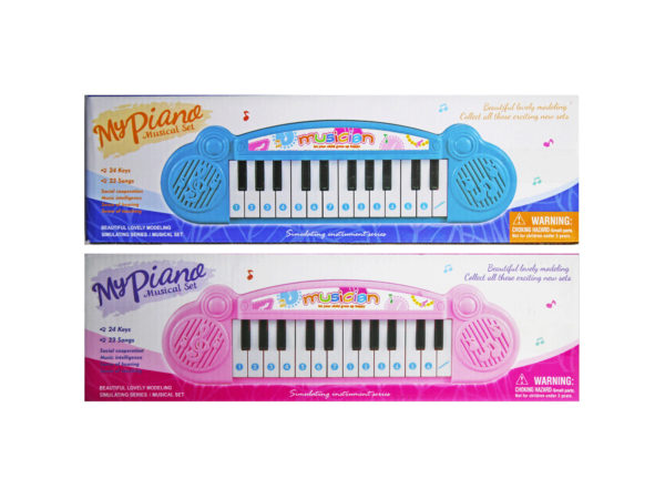 Picture of Kole Imports GE578-6 24 Key Battery Operated Keyboard with Songs&#44; Pack of 6
